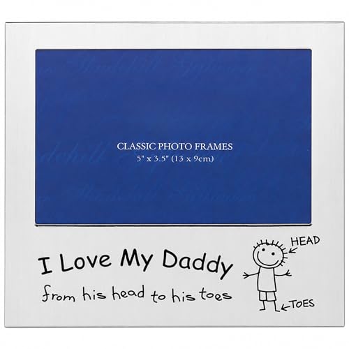 I Love My Daddy Photo Frame 5x3 Fathers Day Photo Frames and Fathers Day Frame For Birhday Christmas and Any Ocassion.