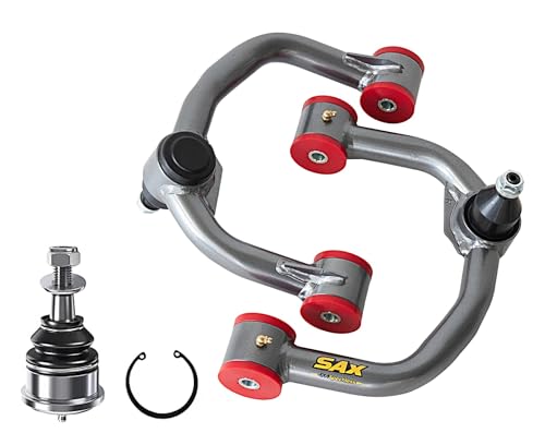 2-4 Front Upper Control Arms for 2004-2020 Ford F150 2007-2015 Ford Explorer Lincoln Navigator 2006-2008 Lincoln Mark LT PU Bushed Silver Tubular Arms with Ball Joints