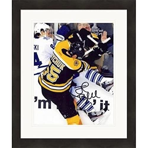 Autograph Warehouse 454965 8 x 10 in. Johnny Boychuk Autographed Photo No. SC3 Matted & Framed for Boston Bruins Stanley Cup Champion