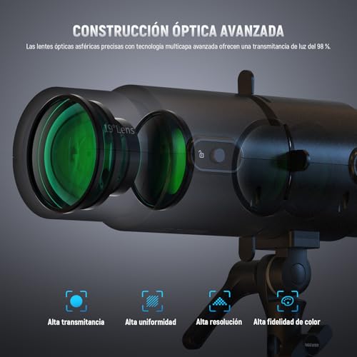 Spotlight Snoot NEEWER LS-300 con transmitancia del 98% para proyectos de fotografia creativa 4