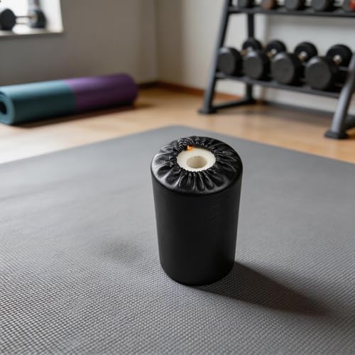 Rodillo para pies de espuma, funda de tubo esponjoso con cuero PU para ejercitadores abdominales de acostado, extensiones de piernas y pesas, accesorio para gimnasio en casa, 7,9 pulgadas miniatura 6