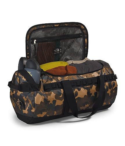 Image of THE NORTH FACE Base Camp Duffel-M, Utility Brown Camo Texture Print /TNF Black, One Size
