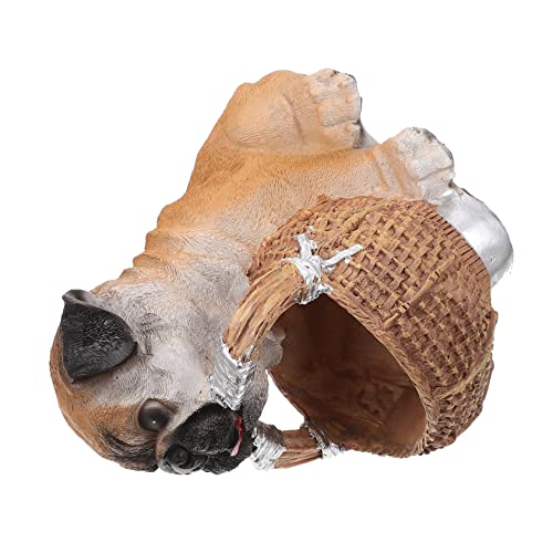 DECHOUS 1pc Cute Dog Resin Storage Basket for Keys and Items Stylish Entryway Decor for Holidays