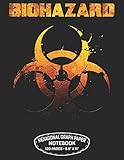 Biohazard Hexagonal Graph Paper Notebook 120 Pages – 8.5” X 11”: Unicode Biohazard Symbol Design For Organic Chemistry Science Composition Notebook Biochemistry Student Lab Note Book