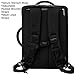 Black Convertible Laptop Bag Messenger 3-in-1 Bag for Surface Pro X 13