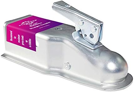 2" Straight Trailer Coupler, 3" Channel - 5000 lb Class III - for Towing RV, Boat, Camper (5000LBS 2"X3")