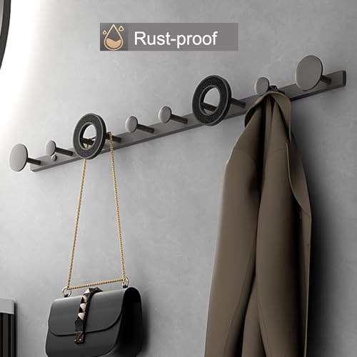 Organiseur de serviettes de bain suspendre vêtements et sacs porte-manteau mural - 3