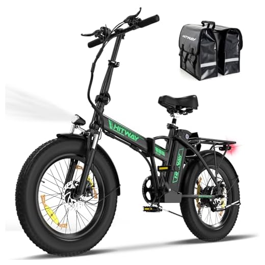 HITWAY Vélo électrique Adulte, 20"×3,0/4,0 Fat Tire VTT Electrique, vélo électrique Pliable, Avec Batterie Amovible 36V 12Ah/48V 15Ah, Jusqu'à 90KM/100KM, 250W Moteur, 7 Vitesses Vélo pour Homme Femme
