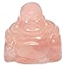 Rockcloud Healing Crystal Gemstone Carved Laughing Happy Buddha Feng Shui Figurines Wealth and Good Luck 1.5