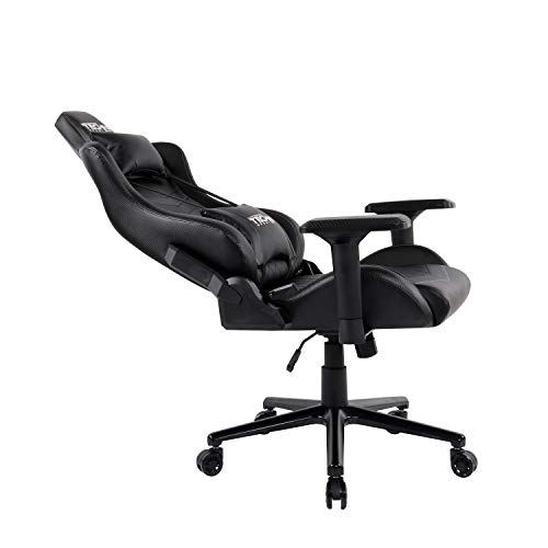 Techni Sport High Back Racing Chair With Foam Seat And Padded Arms, Reclining Gaming Chair With Height And Tilt Adjustment, Black #TOP2