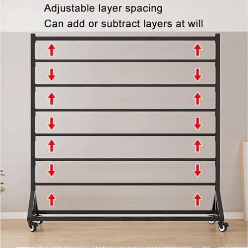 Détail chariot rangement rouleaux vinyle robuste