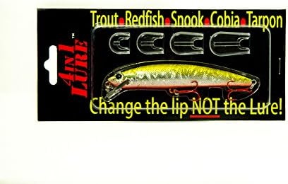 4 in 1 Fishing Lure Trout, Redfish, Snook, Cobia, Tarpon Best in Southeast! Black/Orange