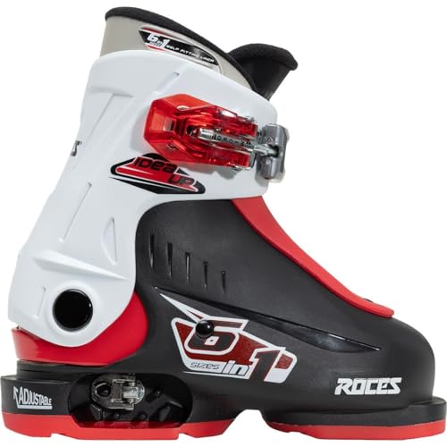 Roces 2016 Idea Adjustable Black/White/Red Kids Ski Boots 19.0-22.0
