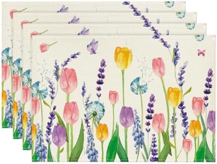 Artoid Mode Platzset 4er Set - Herbst Dekoration Mit Gnomen & Kürbissen