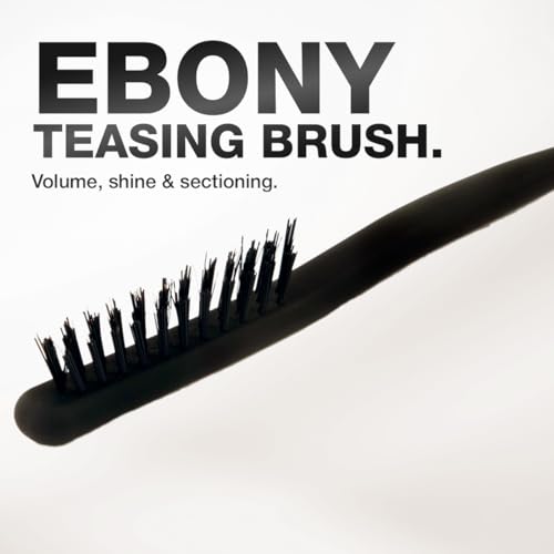 Image of Ikonic Professional Teasing Brush with Ionic Technology, Adds Volume, Anti Static, Adds Shine, Sectioning Brush, Back Combing, Heat Resistant, All Hair Types, Salon & Personal Use