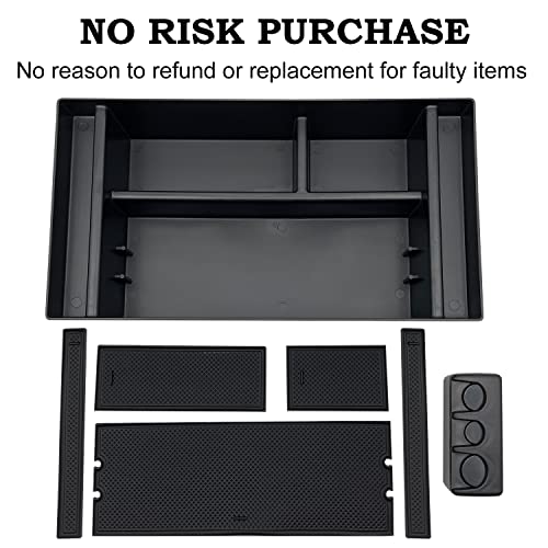 Evtime EV2019G Compatible With Chevy Silverado 1500 Accessories/Gmc Sierra 1500 2019-2022 Center Console Organizer Tray Fits thumb #6