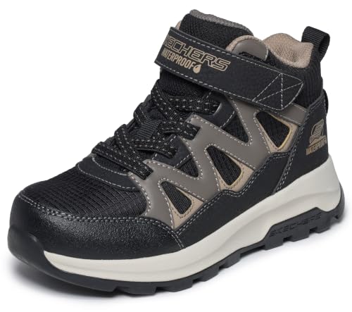 Skechers Jungen Storm Blazer Drizzle Squad Turnschuhe, Black & Taupe Synthetic/Black Textile/Taupe, 34 EU – Ansicht 1