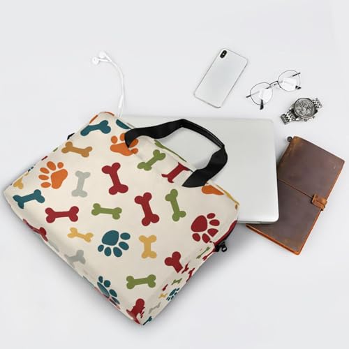 Maletín para portátil ALAZA Paw Prints Bones, 13 a 15.6 pulgadas miniatura 7