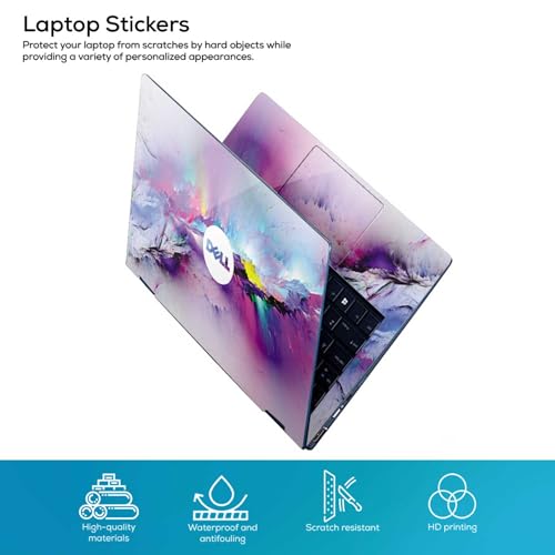 Image of Pattern D74 Full Body Vinyl Laptop Skin /Sticker /Cover Upto 15.6 Inches Laptops Laminated-Removable-HD Quality Compatible for-Dell (15x10 Inches)