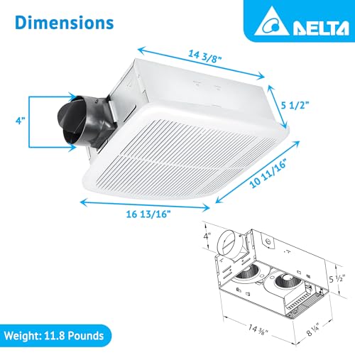 Breez RAD80 Delta Breezradiance Series 80 Cfm Fan With Heater thumb #2