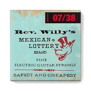Billy Gibbons Custom Rev Willy’s Guitar Strings 07-38 | 3 Pack - Les Beatles, Paul McCartney, John Lennon, RIngo Starr, George Harrison