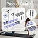 Vaveren Pilates Reformer Training Machine Exercise Multipurpose for Women Pilates Sliding for Home Office with Timer Ab Board, Violet