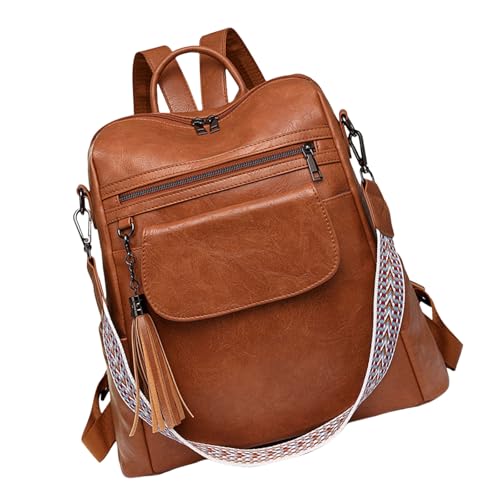 Sac à bandoulière en cuir synthétique marron pour femme Morain