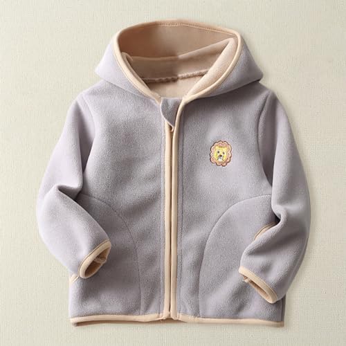 Girls and Toddlers Fleece Jackets Kids Boys Zip up Puffer Hoodie Sweatshirt Fall Winter Windproof Coat Thicken Warm2