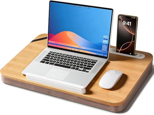 10% Off Wishacc Portable Bamboo Lap Desk Tray for Home Office - Image 2