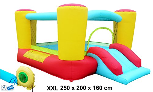 Preisvergleich Produktbild Izzy Hüpfburg Komplett-Set aufblasbar (250x200x160)
