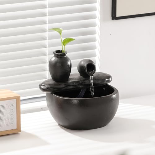 Andady Ceramic Tabletop Fountain For Indoor And Home Decoration Table Desk Office Patio thumb #5