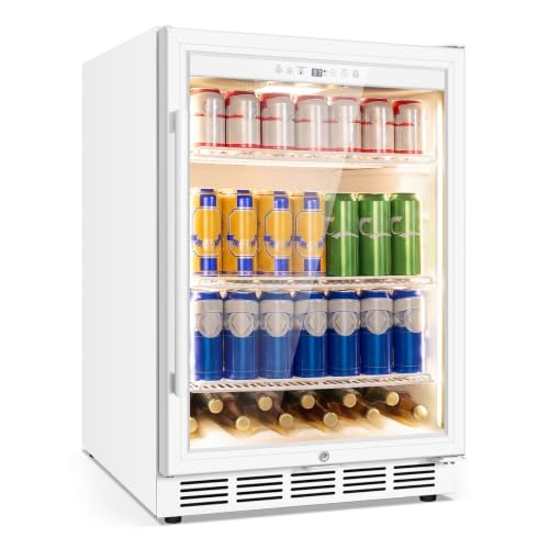 Image of FoMup 24 inch Undercounter Beverage Refrigerator with Glass Door, 200-Can