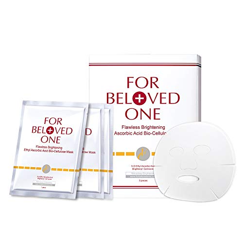 FOR BELOVED ONE Flawless Ethyl Ascorbic Acid Bio-Cellulose Facial Treatment Mask (33g x 3pieces/box)