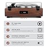 Vinyl Record Player with Magnetic Cartridge,High Fidelity Belt Drive Turntable with Built-in Speakers, Bluetooth Playback and Aux-in Functionality, Auto Off #5