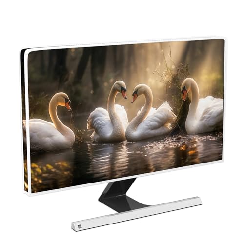 Image of Owl Waterproof 22, 23, 24, 25 Inch Anti-Static Dustproof LCD /LED /HD Natural Animals Desktop Computer Monitor Cover Monitor Accessories Laptop TV LCD Screen Decoration for Tablet