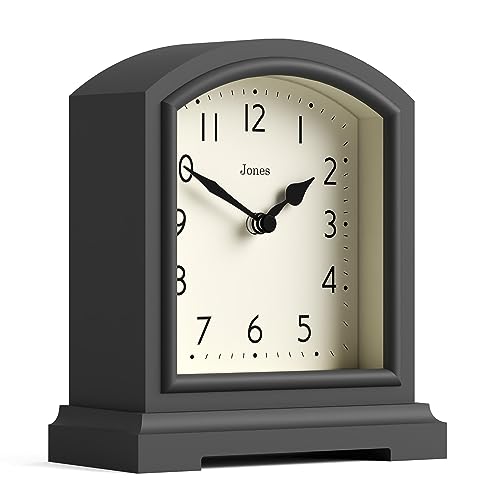 Jones Clocks® Tavern mantel clock, Dark Grey, 15.5 x 14 x 6 cm - Image 2