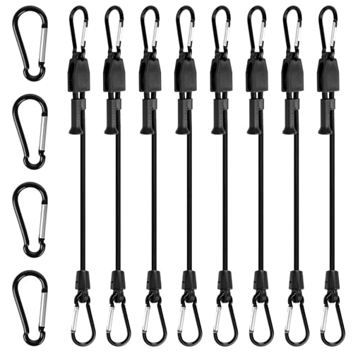 Joneaz 8 Pcs 48 inch Bungee Cords with Hooks Adjustable