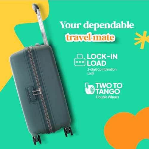 Image of American Tourister Ivy 2.0 | Small Size Cabin Trolley Bag (55 cm) | 360 8 Wheel Travel Luggage | Hard Case Polypropylene (PP) Suitcase | Combination Lock | Dark Forest