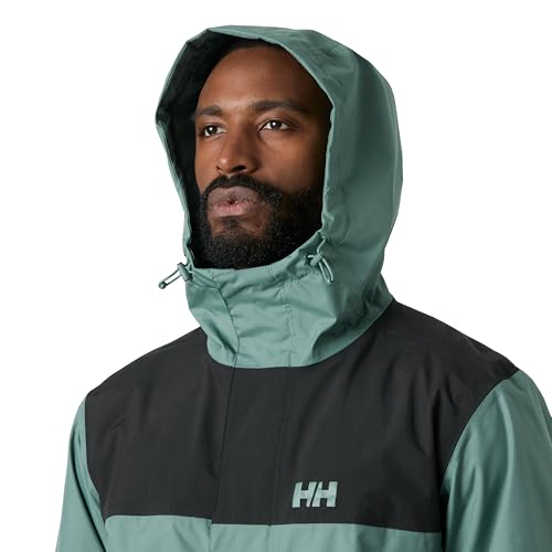 Veste imperméable de qualité supérieure verte pour homme en taille L