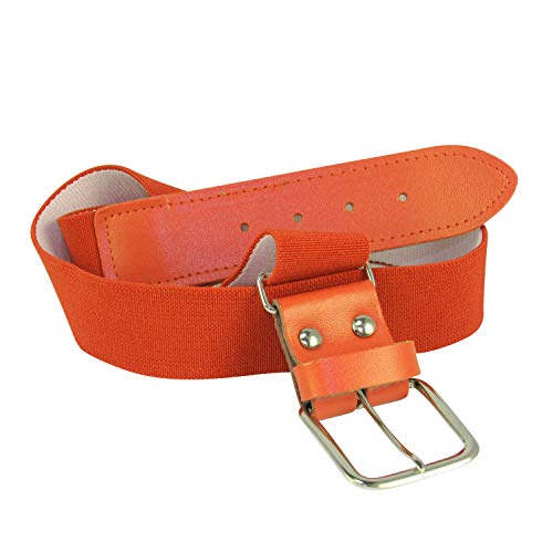 TCK Adult Baseball & Softball Belt Adjustable Elastic Orange Adult