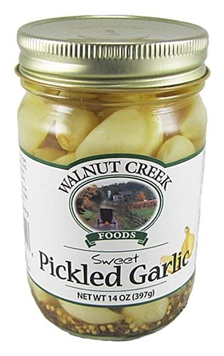 Walnut Creek Amish Country Sweet Pickled Garlic 14 Oz Jar ( 2 JARS )