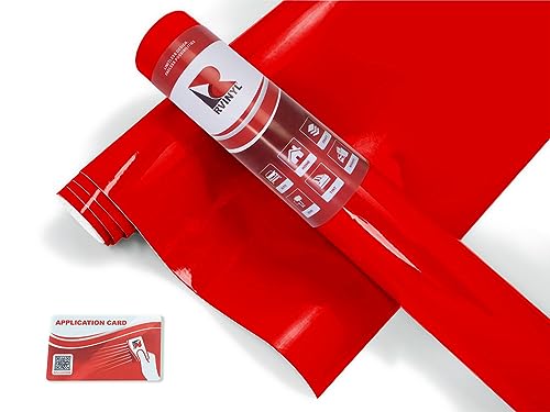 ORACAL 8300 Transparent Red Orange Gloss Permanent See Through Adhesive Vinyl Roll for Craft and Sign Cutters (12in x 5ft Roll)