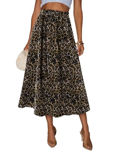 Magritta 2025 Trendy Women’s Maxi Skirt Leopard...