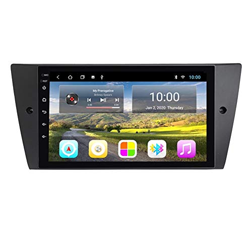 Autoradio Auto Stereo 9"GPS-Navigation für BMW E90 E91 E92 E93 HD-Touchscreen-Stereo-Steuergerät Für Player-Radio Bluetooth WiFi-Lenkrad-Steuergurt