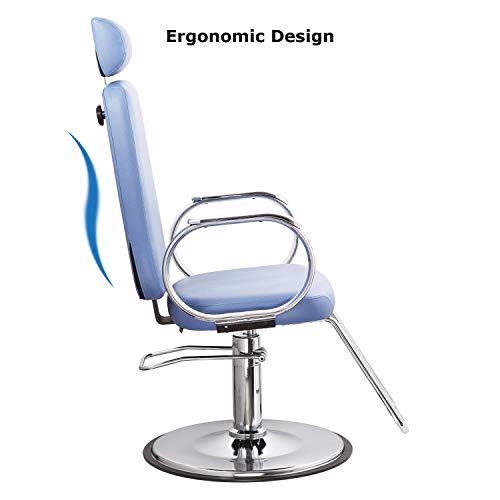 JMU Dental Patient Exam and X-Ray Chair, Professional Heavy Duty Adjustable Pneumatic Pump Medical Examination, Atlantis Blue - Thumbnail 3