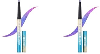 SWISS BEAUTY Holographic Shimmery Pencil Eyeliner | Waterproof, Smudge Proof, Long Lasting Eyeliner With Easy Application | Shade- Milky Way, 0.2G (Pack Of 2),Black