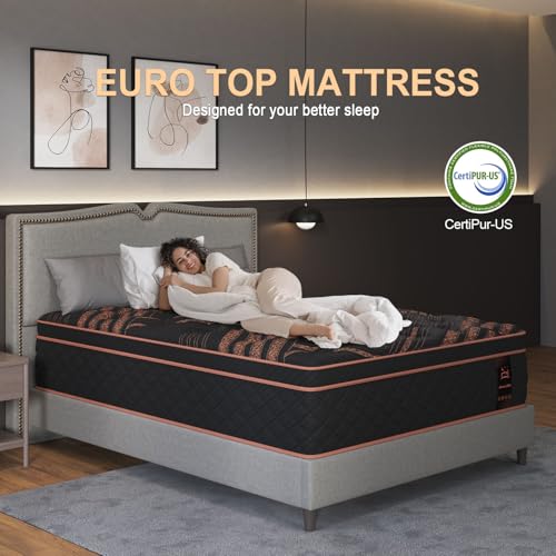 12" Twin Size Mattress in a Box - Medium Firm Gel Memory Foam Hybrid with Pocket Springs for Maximum Support & Pressure Relief