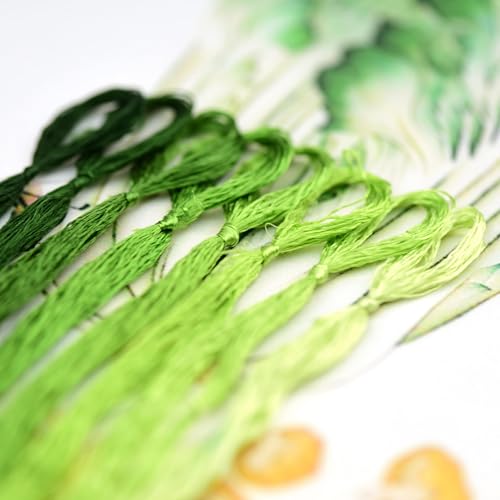 Image of Mulberry Silk Floss Embroidery Thread Floss-Cross Stitch Threads China Silk Woven Jewelry Threads DIY Sewing Kits (04)
