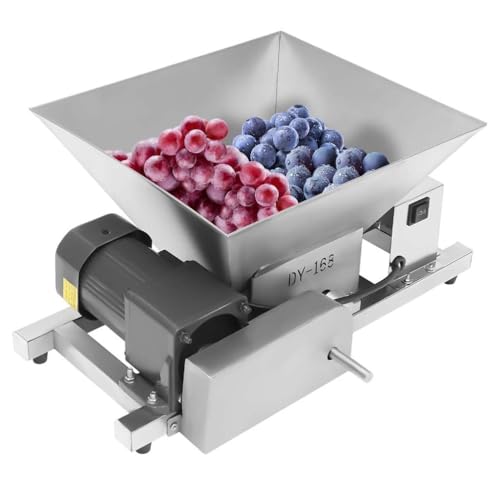 RVUEM 4L Elektro Obst Und ApfelmüHle, ObstmüHle Aus Edelstahl, 60W Automatik ObstmüHle, GroßE Brot Und...