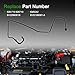 Weonaroll Engine Coolant Radiator Reservoir Tank Overflow Hose Fit for Ford Fiesta S SE 1.6L 2011-2019 Replace# 8V2Z-8B081-B 8V2Z-8B081-A